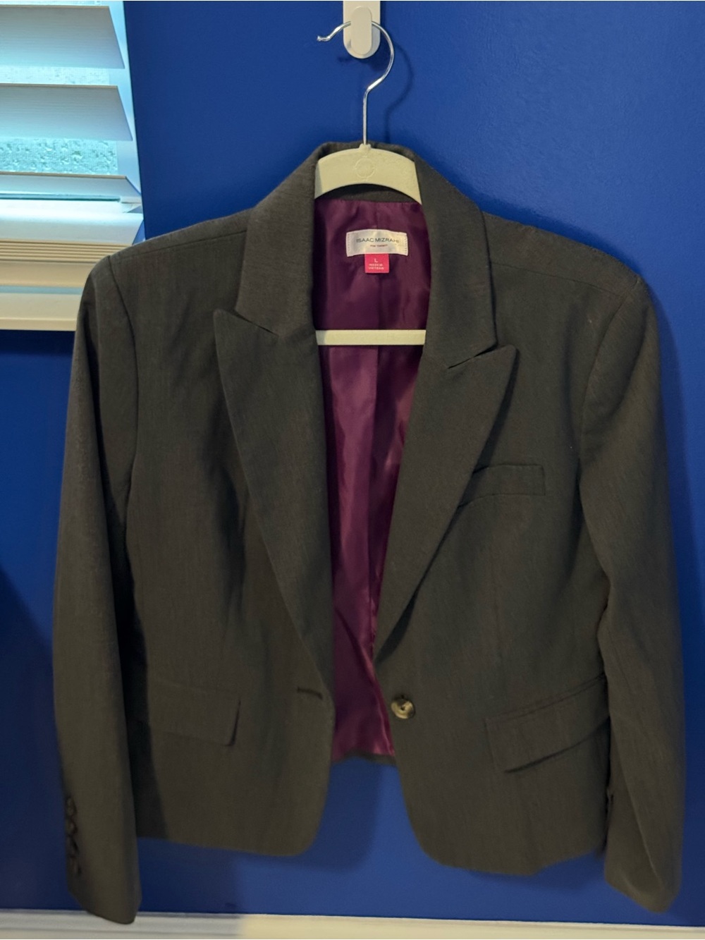 Isaac Mizrahi Women's Blazer with Purple Lining